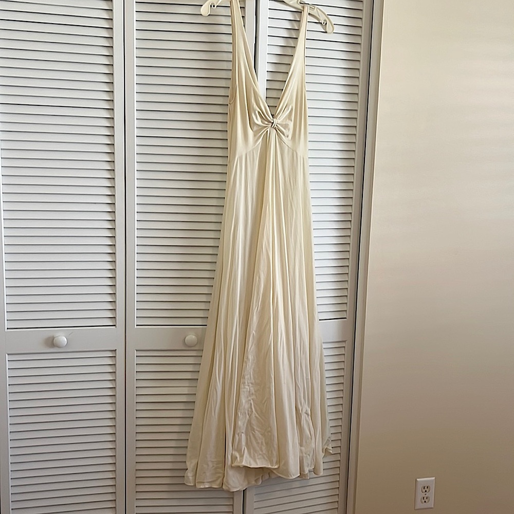 Vintage Long Olga Ivory Nightgown